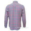 Camicia casual in cotone con colletto button-down personalizzato